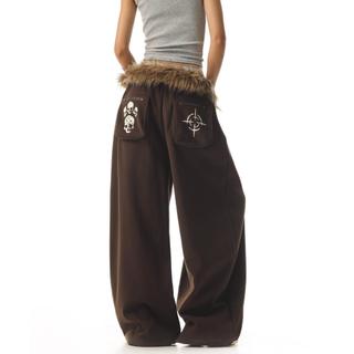 GKSSS Quần Âu Mỹ Retro Unisex thương hiệu Fuzzy - Chất liệu cao cấp