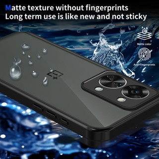 Dành Cho OnePlus Nord 2T 5G Ốp điện thoại Cứng Mờ Da-Cảm Giác Mềm Khung TPU Chống Sốc Mỏng Vỏ