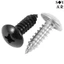 Chất liệu thép không gỉ 316 / 304 Đầu phẳng lớn Vít tự khai thác Đầu nấm Đầu ô Phillips Đuôi nhọn Vít gỗ M3M3.5M4