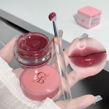 Dầu môi mứt đóng hộp, dưỡng ẩm và sáng bóng, Hoàn thiện gương mịn màng, Cốc chống dính, Làm cho môi trông dịu dàng và đầy đủ Quà tặng ngày lễ tình nhân