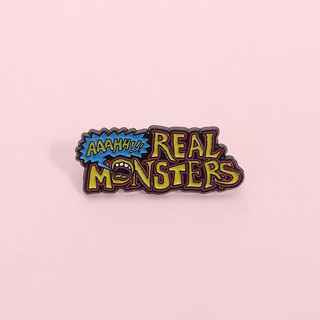 Bộ phụ kiện kim loại khắc chữ AAAHH!!! REAL MONSTERS - Heavyweight Pins cho balo và quần áo