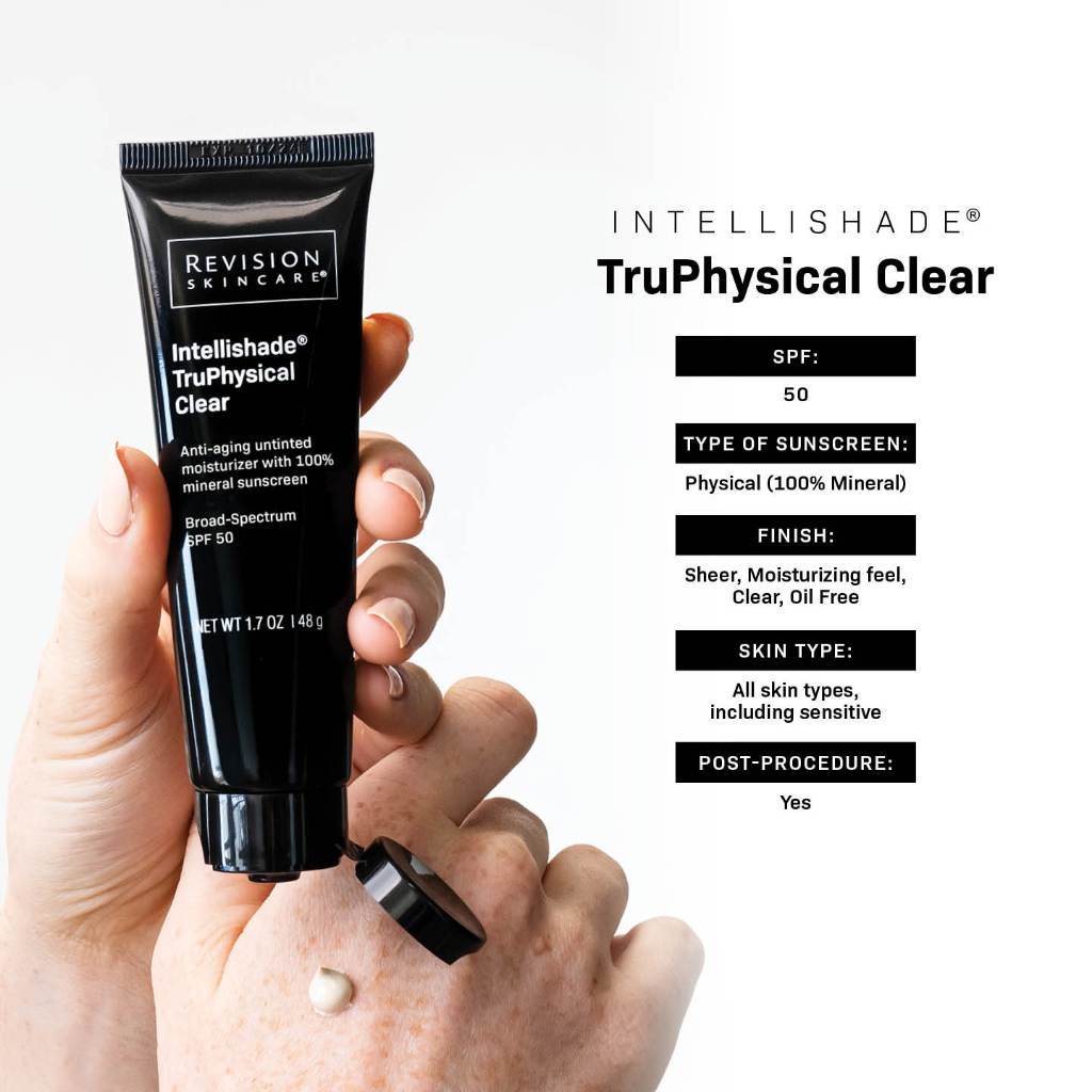 [LIVE] Kem Chống Nắng Trẻ Hóa Màng Đáy Thuần Vật Lý SPF50 REVISION SKINCARE Intellishade® TruPhysical™ Clear 48g