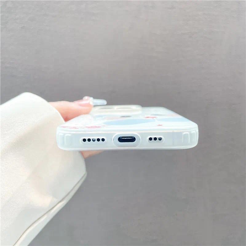 Ốp Hoa Gấu Trúc Dễ Thương Cho OPPO Reno 15 15C Mini 14F 14 13F 13 12F 11F 11 10 9 8 8T 8Z 7 6 5 Pro Plus 7Z 7 Lite 5F 5K 4F 4 Lite 5G 4G Điện Thoại Ốp lưng cứng chống sốc