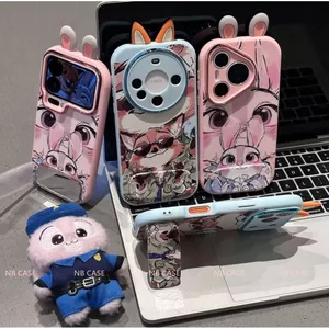 Ốp Silicone mềm iPhone 16/15/14/13/12 Chống Rơi Sáng Tạo Dây Đeo Silicon Mềm Cho 11/7/8 Plus Thời trang BPY2&3