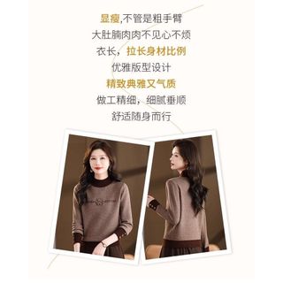 Mẫu áo len dệt kim đỏ thanh lịch, phù hợp thời trang thu đông