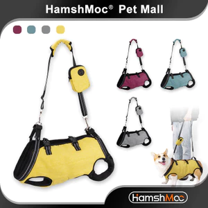 HamshMoc Hỗ trợ thú cưng Dây kéo nâng chó Dây xích kép Hỗ trợ di động cho thú cưng khuyết tật bị thương