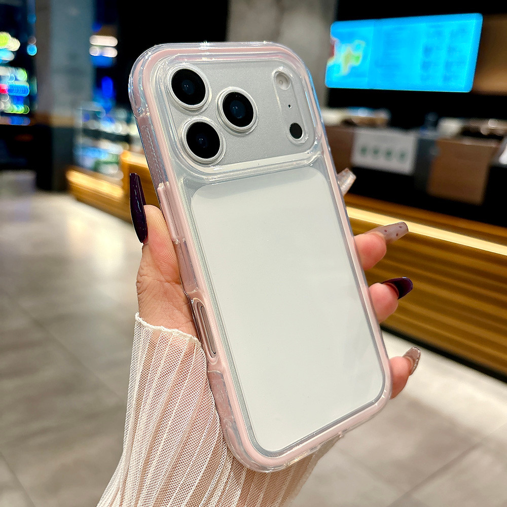Ốp Điện Thoại Nhựa Lấp Lánh Kim Cương 3D Anh Đào Cho iPhone 17 Pro Max 16 Plus 15 14 13 12 11 Vỏ Bảo Vệ Chống Sốc