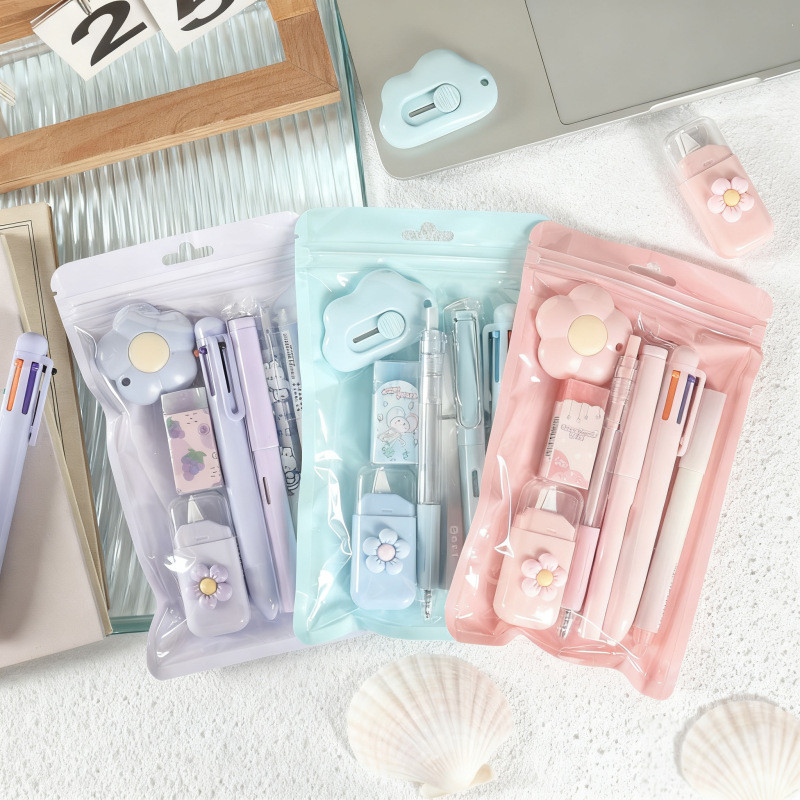 Bộ Đồ Dùng Học Tập 7 Món Dễ Thương Cao Cấp DINO– Quà Tặng Học Sinh, Đồ Học Sinh Đầu Năm, Phần Thưởng Cho Lớp Học