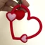 Silicone INS Hoa Lãng Mạn Trái Tim Tình Yêu Nhẫn Treo + Thẻ Thích Hợp Cho iPhone Full Phạm Vi Phụ Kiện Dây Xích Điện Thoại Di Động Chất Lượng Cao