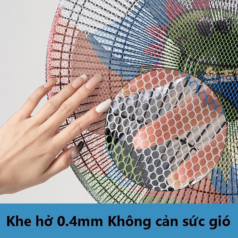 M7 Lưới bọc quạt, màng bọc quạt họa tiết hoạt hình có dây rút phía sau chống bụi bẩn và bảo vệ MALAN