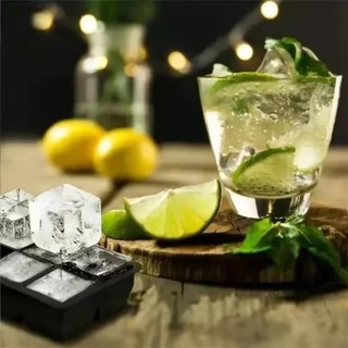 Khuôn làm đá viên silicon 4 / 6 / 8Grids - Khay làm đá cấp thực phẩm cho Cocktail whisky