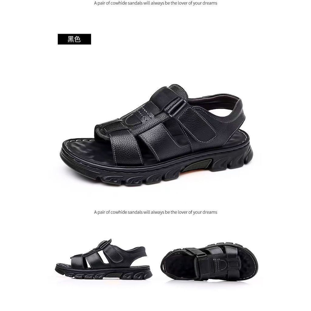 Giày Sandal Đi Biển Nam Mùa Hè Lái Xe Thoáng Khí Chống Trơn Trượt Đế Mềm Dép Thường Ngày 3GOB