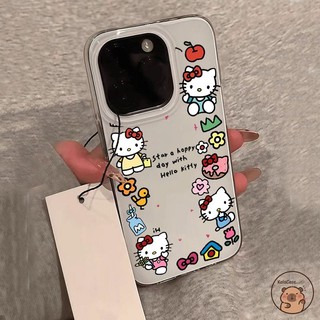 Dành Cho Huawei Nova 14 Pro Pura 80 Mate 70 Pro Plus Ultra Nova14 Pura80 Mate70 Vỏ Điện Thoại Màu Trắng Dễ Thương Hello Kitty Nơ Apple Donut Hoa Hoạt Hình Vỏ