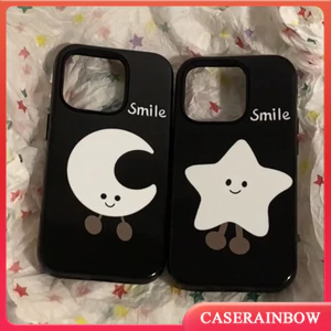 Cặp đôi Sáng Tạo Mặt Trăng Ngôi Sao Sáng Tạo Mặt Trăng Tương Thích Cho IPhone 1714 13 16 11 15 12 Pro Max Air 7 16 8 6 6s 15 14 Plus XR X XS Max 14 16 13 15 Pro