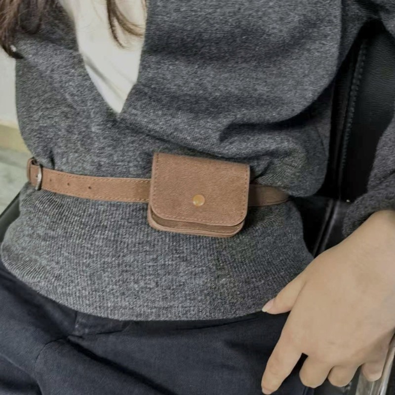 Bang Hợp Thời Trang Hàn Quốc Mini Túi Thắt Lưng PU Thời Trang Dành Cho Nữ Thời Trang