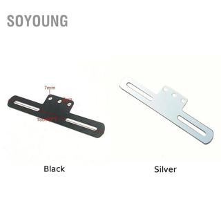 soyoung Keenso Universal Motorcycle License Plate Holder Bracket Mount Holder (Màu đen)