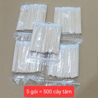 Combo 5 gói tăm gỗ ( 500 cây) dùng để nặn mụn siêu êm, vệ sinh, không lo bầm tím -  Phúc Hưng