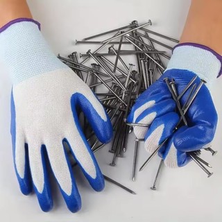 Găng tay làm việc chống mài mòn 12 / 24 Cặp - Găng tay Nitrile chống trượt để làm cỏ, làm vườn, xây dựng