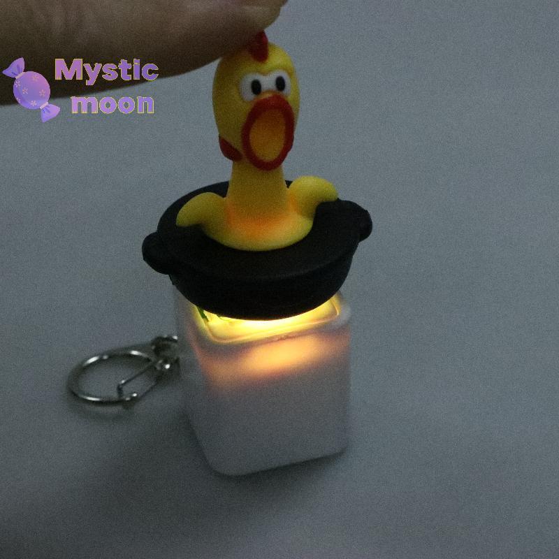 [Mystic] 1 Cái Đồ Chơi Nhựa Giảm Căng Thẳng Hoạt Hình Sáng Tạo Gà Khóc Sắc Nét Nút Giọng Nói Móc Khóa Thẩm Mỹ Cao Cho Trẻ Em Quà Tặng [Mới]