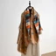 Khăn quàng cổ mùa đông NKSFX, Khăn choàng giả Pashmina chống lạnh, Khăn choàng lông cừu mềm mại ấm áp thời trang Quà tặng năm