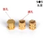 Khuôn Phun Pre-Buried Bên Trong Ren Chất Liệu Đồng Đai Ốc Lục Giác Lỗ Mù Kim Loại Knuled Hạt Phát Triển Trong Nhà Pre-