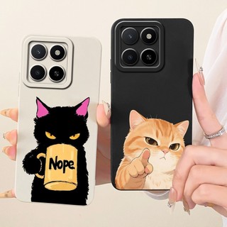 Ốp Lưng Cho Honor X5b Plus Vỏ Bảo Vệ Camera Hoạt Hình Dễ Thương Thỏ Mèo Silicon Lỏng Vỏ Mềm Cho HonorX5b Plus Capa