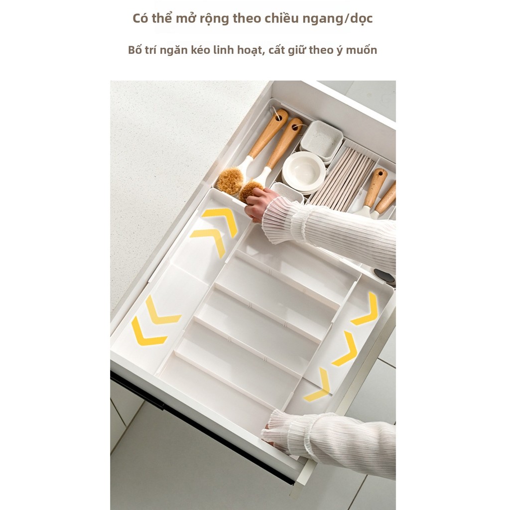Ngăn kéo đa chức năng có thể thu vào Hộp lưu trữ riêng biệt-cho mỹ phẩm, dụng cụ nhà bếp, đồ dùng văn phòng