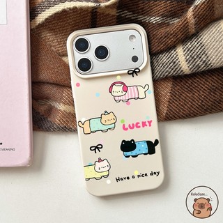 Dành Cho Xiaomi 17 Ultra Poco X8 Pro Max X7 X6 Pro Xiaomi17Ultra Ốp Điện Thoại Mèo Nhiều Màu Sắc Dễ Thương Chấm Bi Nơ Nơ Hoạt Hình Vui Nhộn Mờ Vỏ Mềm
