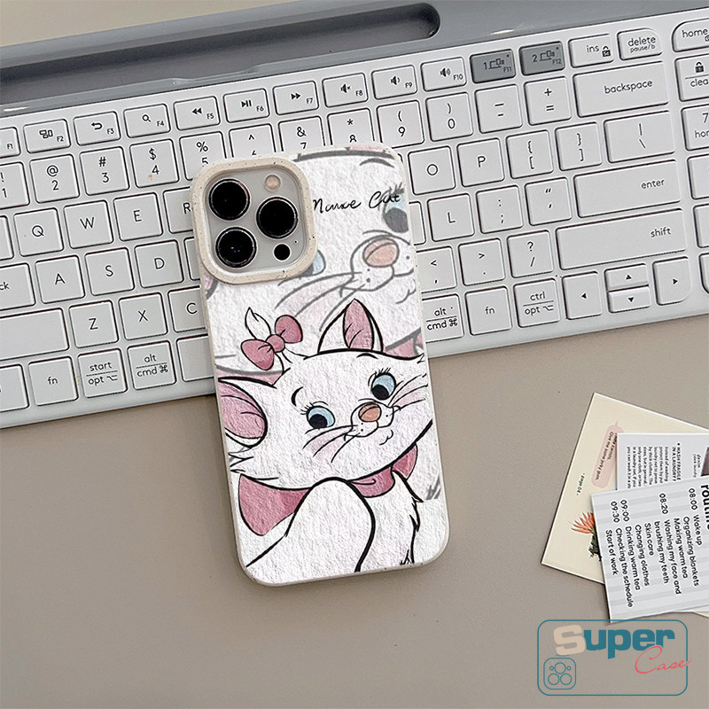 Ốp Lưng Tương Thích Cho IPhone 13 17 16 11 15 14 12 Pro Max XR Air X XS Max 6s 16 8 14 15 6 Plus SE 2020 Phim Hoạt Hình Thời Trang Dễ Thương Cặp Đôi Mèo Marie Bìa Mềm