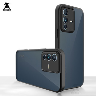 Dành Cho Vivo V23 5G / V23E Ốp điện thoại Cứng Mờ Da-Cảm Giác Mềm Khung TPU Chống Sốc Mỏng Vỏ