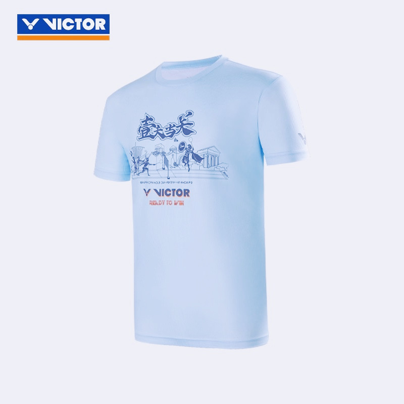 Đồng phục cầu lông VICTOR 100% cotton cao cấp cho nam và nữ, mã T-42036