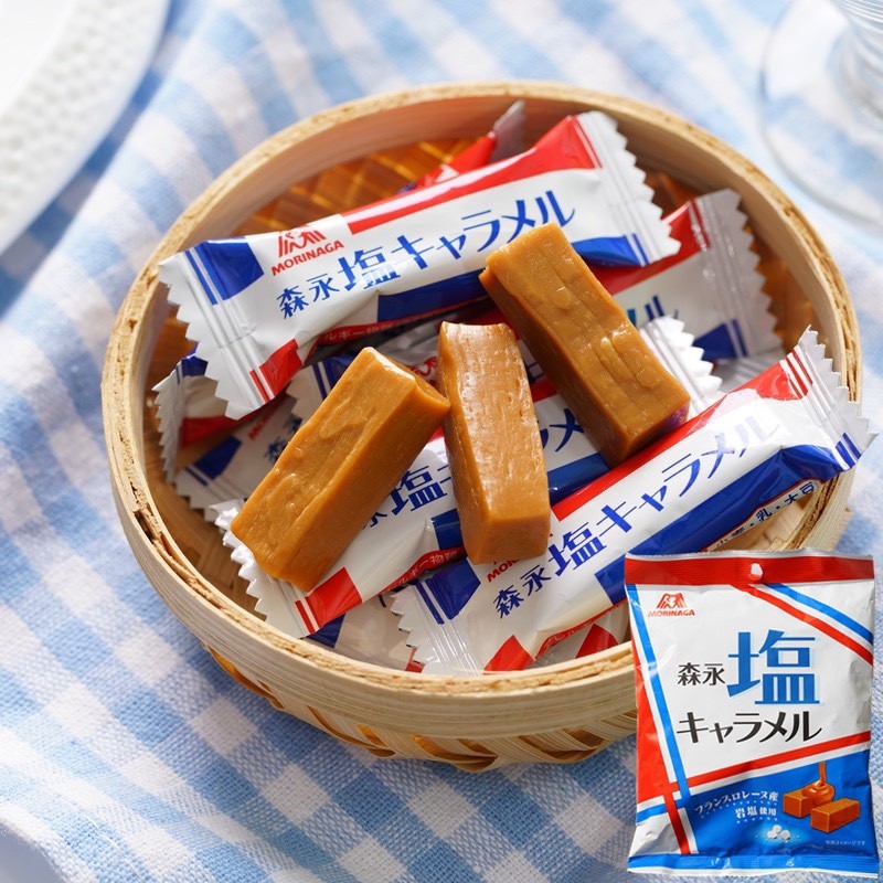 Kẹo mềm CARAMEN MUỐI Morinaga Nhật Bản 83g, chính hãng nội địa siêu thơm ngon, ăn là nghiền