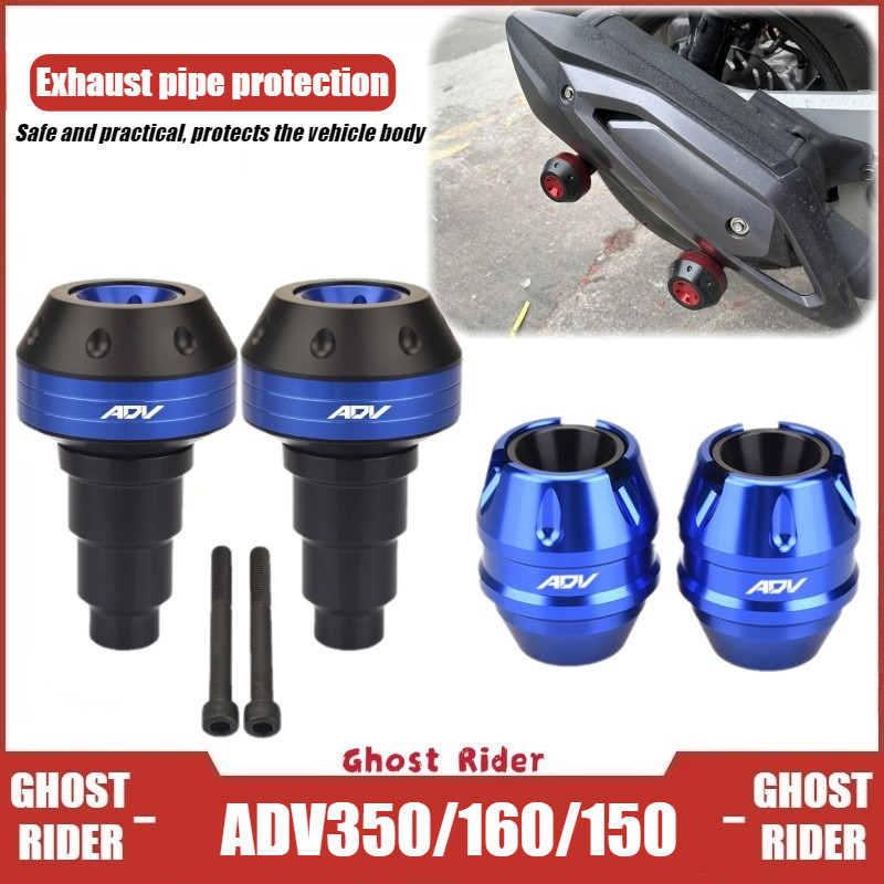 Dành cho thanh va chạm ống xả HONDA ADV350 / ADV160 / ADV150 – Tấm bảo vệ chống rơi trước & sau
