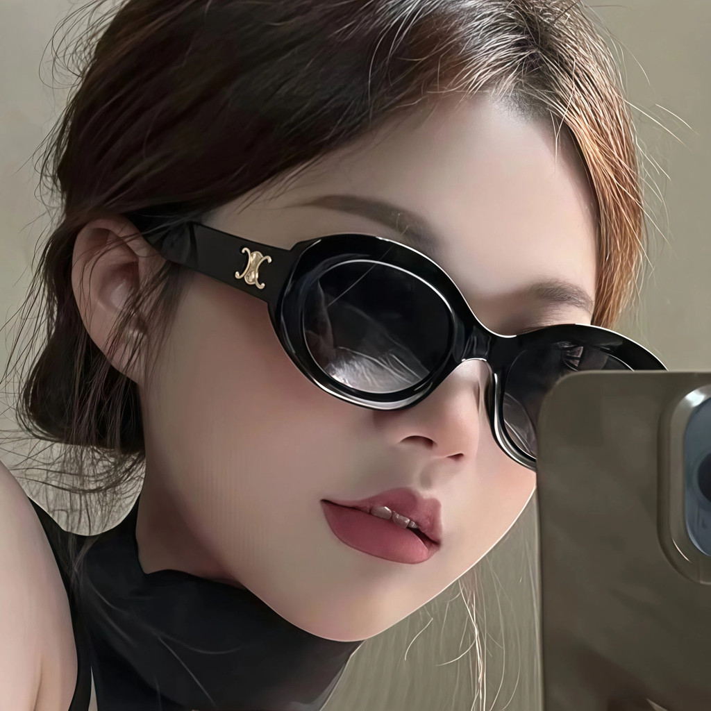 【COD】 Kính râm nữ hình bầu dục cổ điển thời trang mùa hè Vintage INS ...