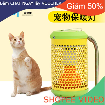 (Ship2tuan) Đèn sưởi ấm cho thú cưng thông minh Đèn sưởi ấm điều khiển nhiệt độ an toàn chống bỏng Đèn sưởi ấm cho vẹt