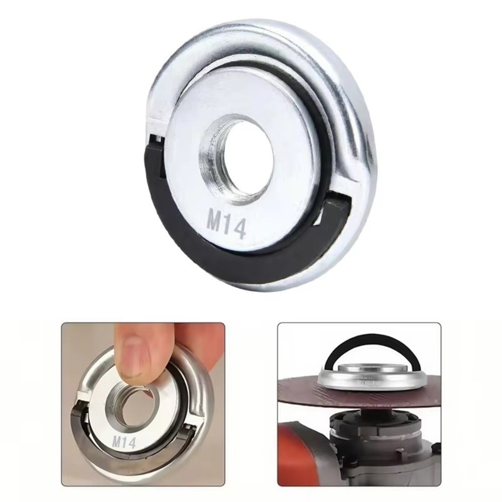 Tấm khóa máy mài góc DAYBREAK, M10 M14 5 / 8-11 Đai ốc mặt bích tự động khóa tự động cầm tay, Phụ kiện dụng cụ Chuck Máy mài đa chức năng Tấm ép
