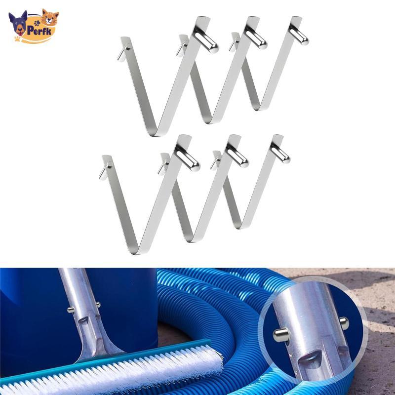 Kẹp cọ bể bơi hình chữ V, phù hợp cho cột bể bơi ngoài trời và cắm trại, tương thích với skimmer lá và lưới
