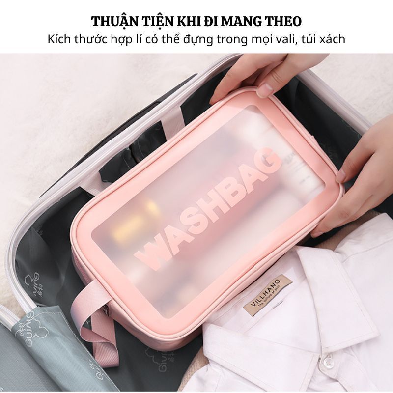 Túi Đựng Mỹ Phẩm 3 Size ENODA HOME, Túi Trong Suốt Đựng Đồ Trang Điểm, Đồ Cá Nhân Tiện Lợi TuiPVC001