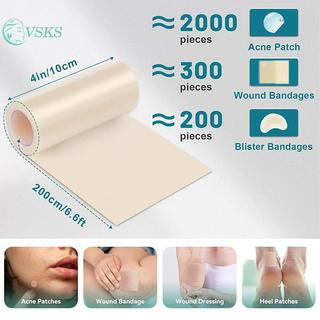 Chenlongshang Hydrocolloid Cuộn để chăm sóc vết thương Băng dán Hydrocolloid có khả năng tự dính, băng vết loét giường, thấm hút cao EN