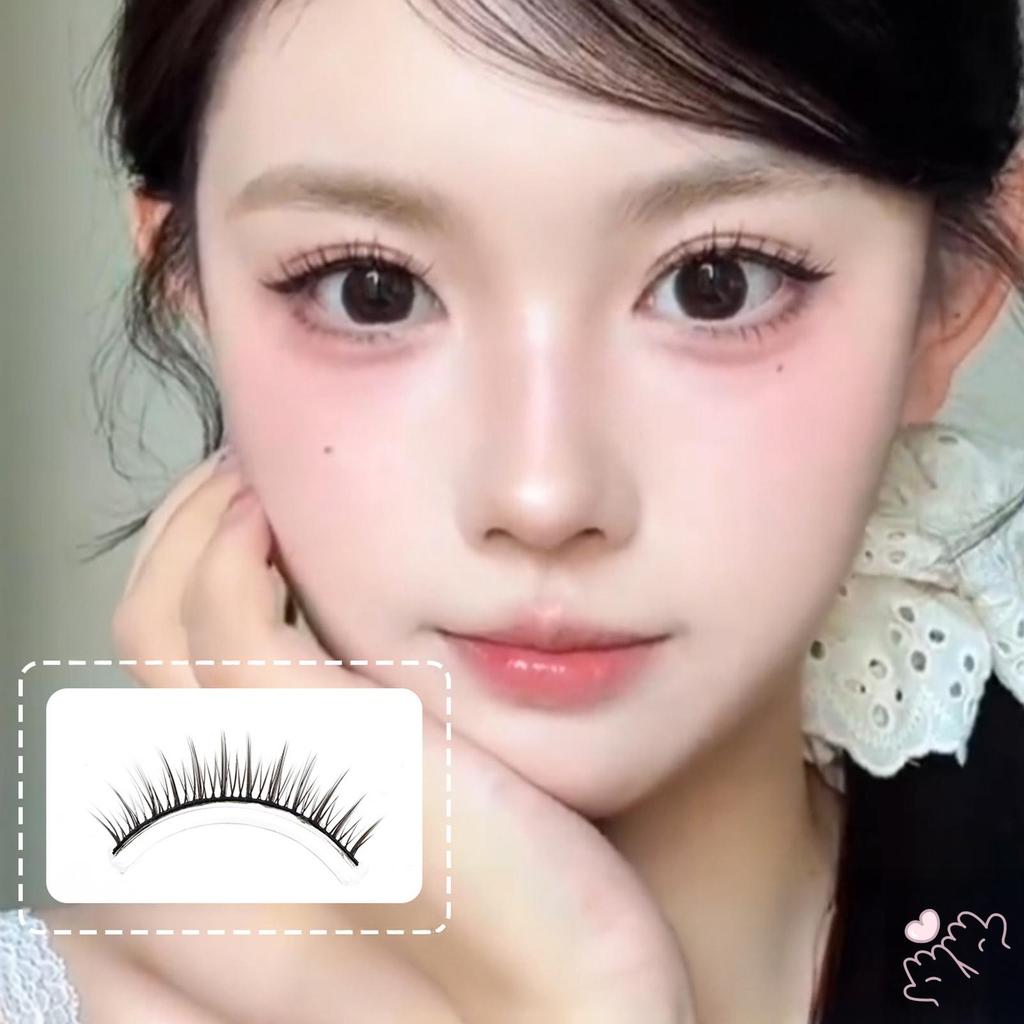 Full Strip Lông Mi Giả Tự Nhiên Dày Đặc Với Dây Cotton Co Giãn Cao Để Mặc Hàng Ngày Màu Đen C-Curl