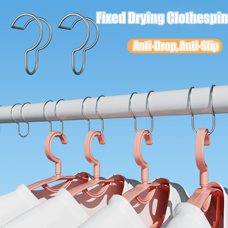 5 / 10 / 15 Chiếc Giặt Chống Gió Cố Định Kẹp / Móc Treo Quần Áo Bằng Thép Không Gỉ Khóa Chụp