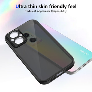 Dành Cho OPPO Reno 7Z 5G / 8Z 5G Ốp điện thoại Cứng Mờ Da-Cảm Giác Mềm Khung TPU Chống Sốc Mỏng