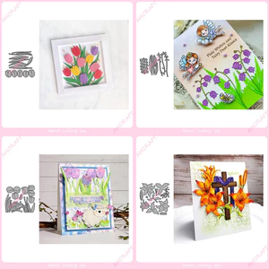 Hoa Kết Hợp Kim Loại Thép Carbon Cắt Khuôn DIY Dập Nổi Mẫu Sổ Lưu Niệm Album Ảnh Thiệp Chúc Mừng Cắt Chết Giấy Nghệ Thuật Khuôn