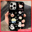 Dopamine Bowknot Star Tree Lẩu Gấu Dễ Thương Puppy Penguin Cover Tương Thích Cho IPhone 11 17 16 15 13 14 12 Pro Max Air 17 13 16 15 Pro 7 16 15 14 Plus XR XS Max Vỏ Bề Mặt Bóng
