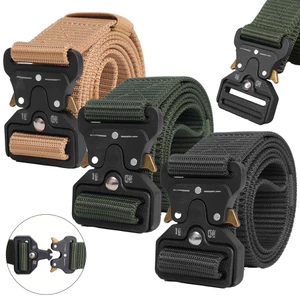 Thắt lưng tự động chiến thuật - Dây nylon từ tính phát hành nhanh, phù hợp cho hoạt động ngoại trời, săn bắn và huấn luyện, dành cho nam nữ