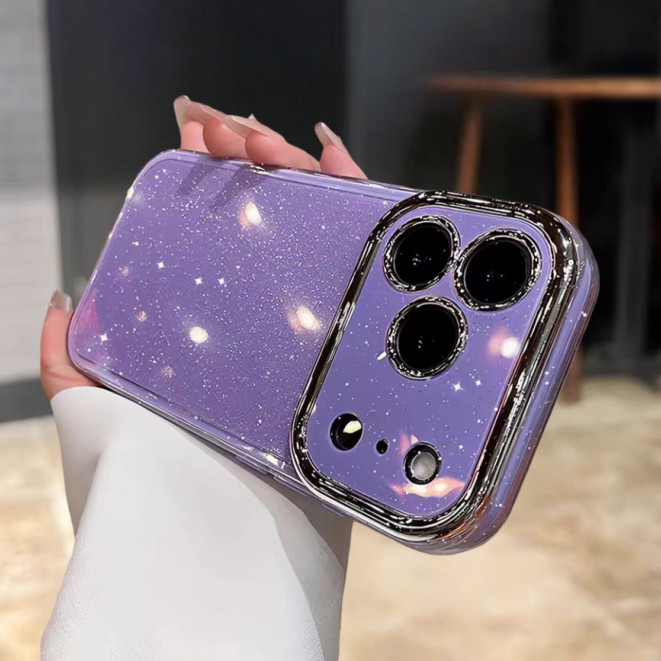 Ốp lưng cứng lấp lánh 3 trong 1 tương thích với iPhone 11 Pro max 12 pro max 13 pro max 14 pro max 15 pro max 16 pro max 17pro max 16plus 17air case