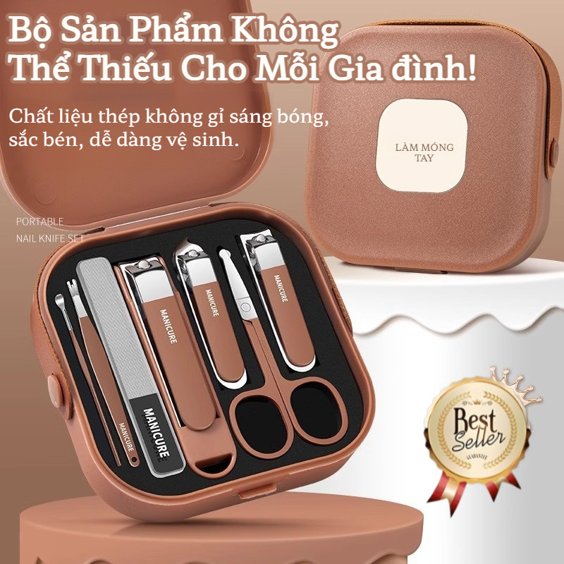 ✨𝐎𝐑𝐈𝐆𝐈𝐍𝐀𝐋✨Bộ cắt móng tay/bộ cắt móng tay/dụng cụ làm móng tay/tăm bông ngoáy tai/tỉa lông mũi/dũa móng tay/kéo cắt móng tay bằng thép không gỉ gia dụng