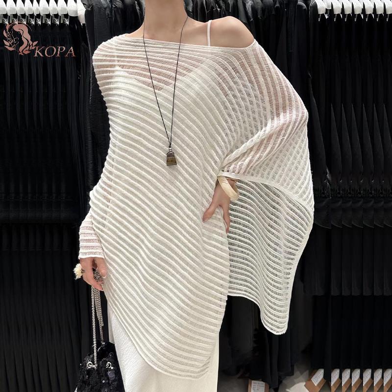 KOPA Mùa Hè Mới Rỗng Dệt Kim Bat Tay Áo Chống Nắng Cho Nữ VN