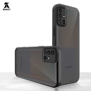 Dành Cho Samsung Galaxy M51 Ốp điện thoại Cứng Mờ Da-Cảm Giác Mềm Khung TPU Chống Sốc Mỏng Vỏ