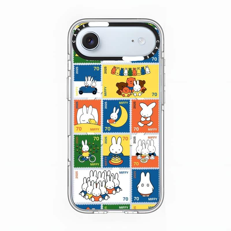 CASECASE X Miffy 70 Tem Ốp Lưng Hút Từ Tính Trong Suốt Cho iPhone 17 / 16 / 15 / 14 / 13 Pro Max | Mặt sau Acrylic bảo vệ vỏ Crystal Clear với bao bì cao cấp